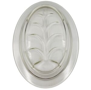 Vintage GLASBAKE Serving Platter Tree Of Life Design Glass